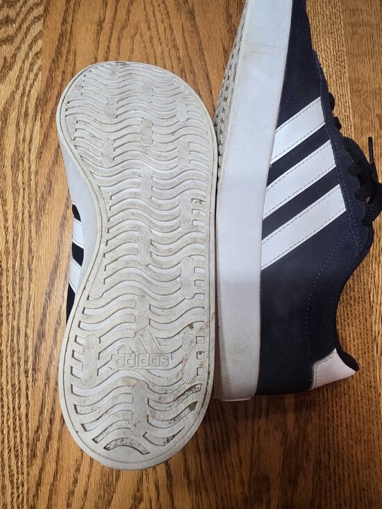 adidas Men Adidas VL Court 3.0 Skate Shoe Men Size 8.5 Sneaker Navy and White ID6275
